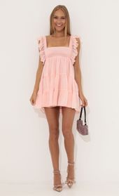 Picture thumb Gisela Chiffon Baby Doll Ruffle Dress in Pink. Source: https://media.lucyinthesky.com/data/Jul22/170xAUTO/c56c30ed-c753-4c67-b75b-4665d95be619.jpg