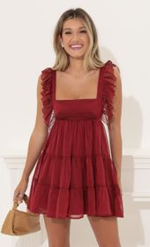 Picture thumb Gisela Chiffon Baby Doll Ruffle Dress in Red. Source: https://media.lucyinthesky.com/data/Jul22/170xAUTO/ce3015ca-696c-4964-99e6-2ea6317e354b.jpg