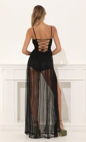Picture thumb Allegra Striped Mesh Corset Maxi Dress in Black. Source: https://media.lucyinthesky.com/data/Jul22/170xAUTO/f68b9c3f-ee19-4e9b-9d31-322d20fa0ea4.jpg