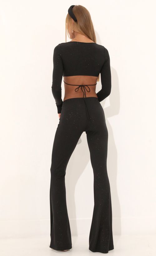 Picture Theresa Two Pice Pant Set in Black   . Source: https://media.lucyinthesky.com/data/Jul22/500xAUTO/5892e3a2-49a3-4092-a37e-c0478b5bc91f.jpg