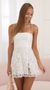 Picture Rylee Tulle Iridescent Sequin Slit Dress in White. Source: https://media.lucyinthesky.com/data/Jul22/50x90/24bcc8e4-569f-49e3-84c7-b92201737cec.jpg