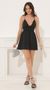 Picture Leandra Bubble Crepe A-Line Dress in Black . Source: https://media.lucyinthesky.com/data/Jul22/50x90/793b2719-484c-423b-980f-1cdde6332d2f.jpg
