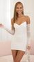 Picture Megan Mesh Ruched Bodycon Dress in White. Source: https://media.lucyinthesky.com/data/Jul22/50x90/c78230b0-fbaf-45f3-a72b-b48cd69edd47.jpg