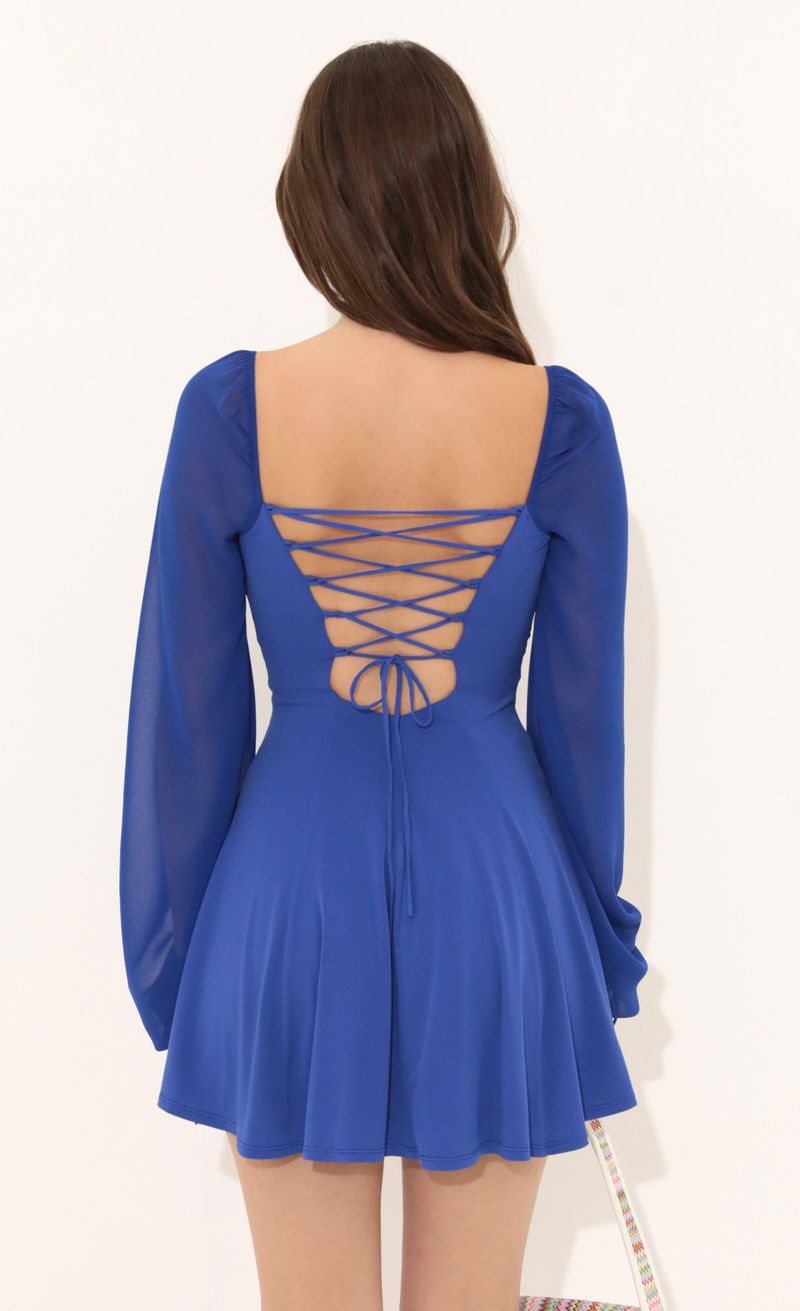 Picture Mehi Chiffon Puff Sleeve Dress in Blue . Source: https://media.lucyinthesky.com/data/Jul22/800xAUTO/1205b740-4b21-40de-a0b6-e5670c5880ea.jpg