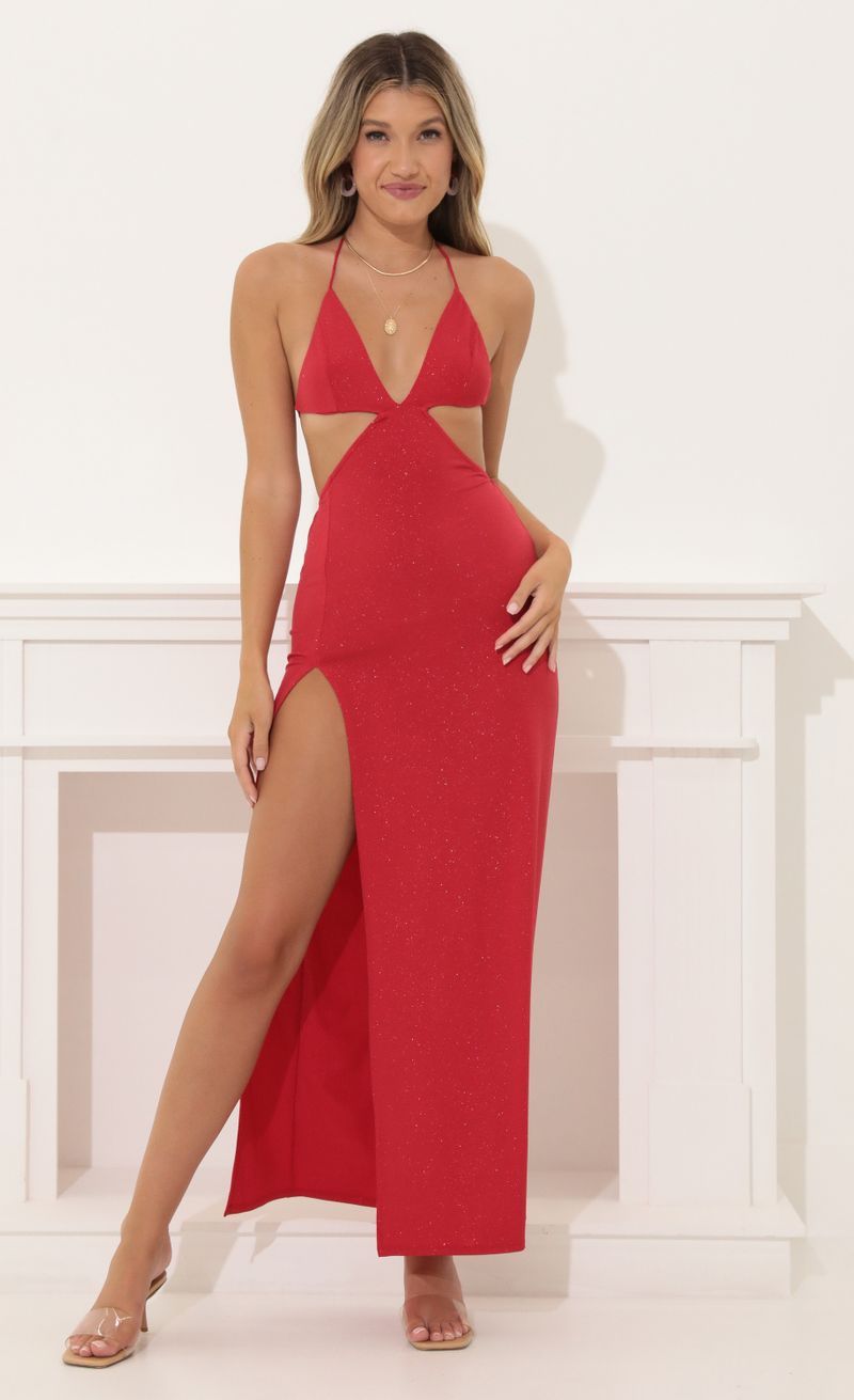 Picture Tana Glitter Bikini Cutout Maxi Dress in Red . Source: https://media.lucyinthesky.com/data/Jul22/800xAUTO/1ff3f65c-e13b-4d85-ad0b-53f1ae04bace.jpg
