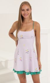 Picture thumb Stefanie Floral Crepe Flare Dress in Purple. Source: https://media.lucyinthesky.com/data/Jul22_1/170xAUTO/1V9A8588.JPG