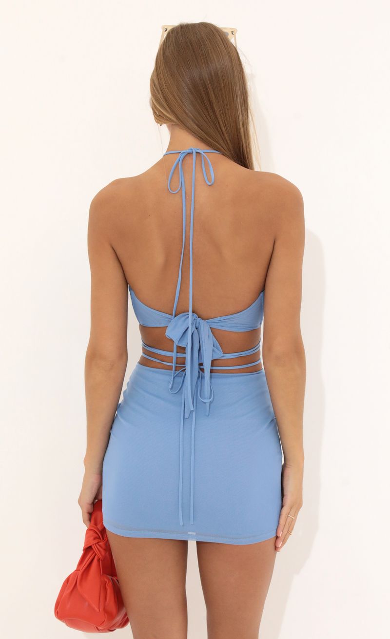 Picture Melisa Mesh Two Piece Skirt Set in Blue. Source: https://media.lucyinthesky.com/data/Jul22_1/800xAUTO/1V9A1914.JPG