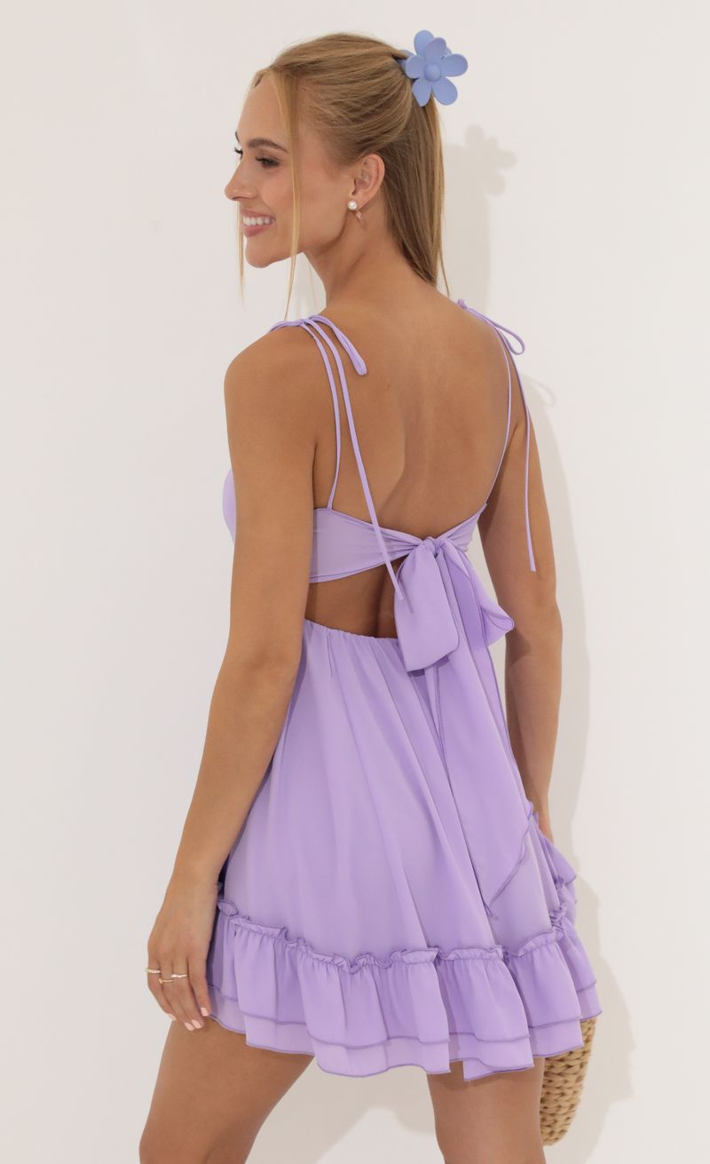 Picture Destiny Baby Doll Dress in Purple. Source: https://media.lucyinthesky.com/data/Jul22_1/800xAUTO/1V9A9113.JPG