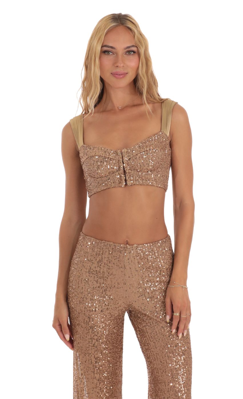 Picture Joss Sequin Two Piece Set in Gold. Source: https://media.lucyinthesky.com/data/Jul23/850xAUTO/1f82afba-5c53-4b8a-9545-ac9d50e5f52b.jpg