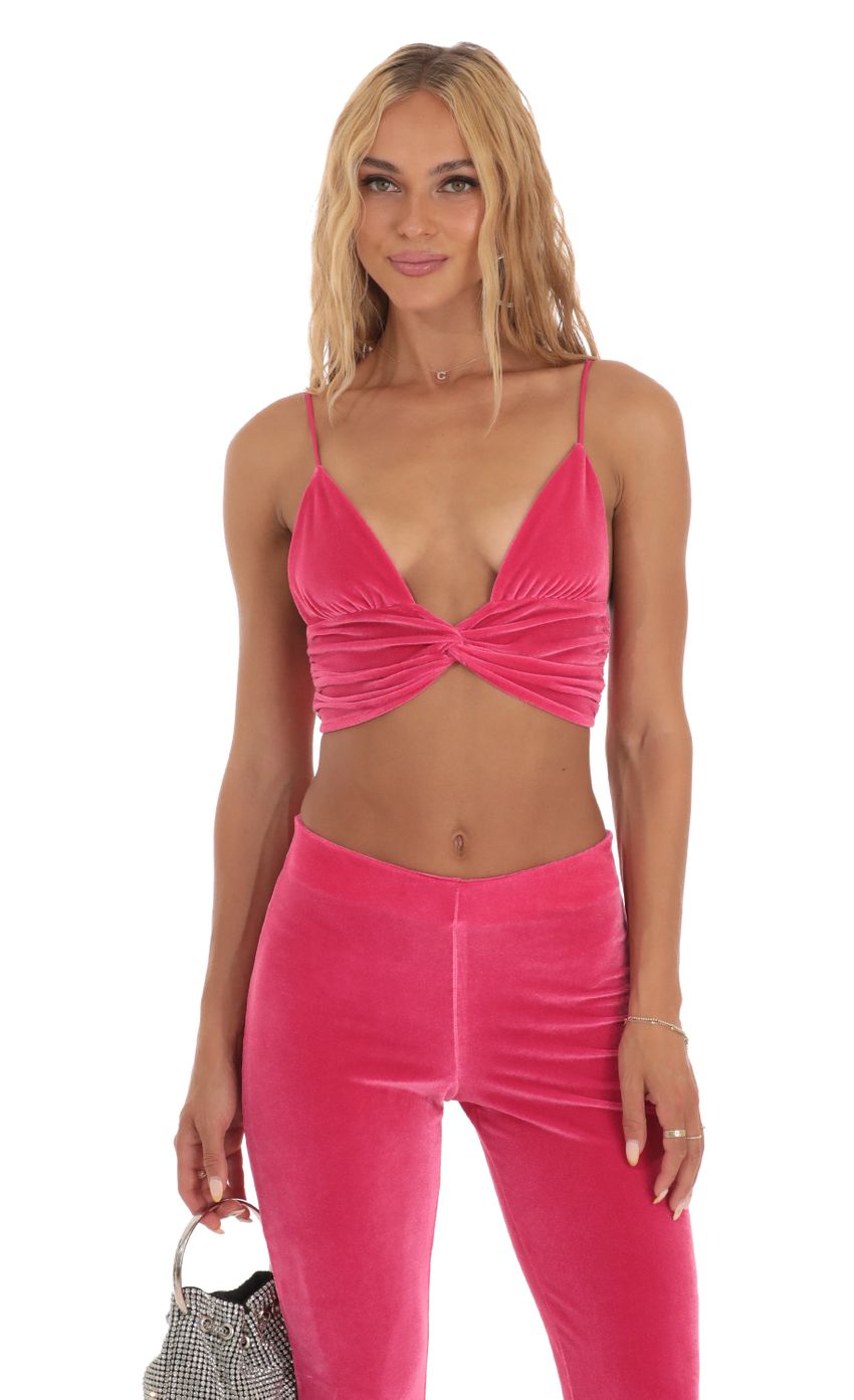 Picture Reagan Velvet Two Piece Set in Pink. Source: https://media.lucyinthesky.com/data/Jul23/850xAUTO/85208f9a-55f9-4bcb-9adc-a58c97b6274e.jpg