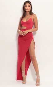 Picture thumb Ella Cutout Maxi Dress in Sparkling Red. Source: https://media.lucyinthesky.com/data/Jun19_1/170xAUTO/781A4154.JPG