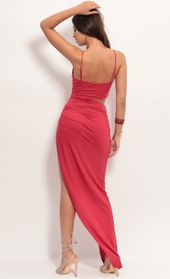 Picture thumb Ella Cutout Maxi Dress in Sparkling Red. Source: https://media.lucyinthesky.com/data/Jun19_1/170xAUTO/781A4177.JPG