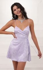 Picture Charlotte A-Line Dress in Lilac. Source: https://media.lucyinthesky.com/data/Jun20_1/150xAUTO/781A6634.JPG