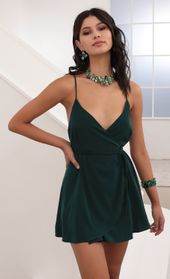 Picture thumb Charlotte A-Line satin Dress in Hunter Green. Source: https://media.lucyinthesky.com/data/Jun20_1/170xAUTO/781A9389.JPG