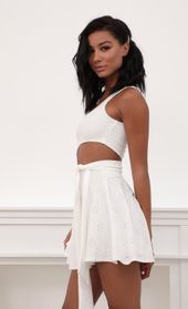 Picture thumb Amara Eyelet Shoulder A-line Dress in White. Source: https://media.lucyinthesky.com/data/Jun20_2/170xAUTO/781A9075.JPG