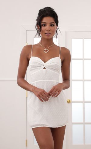 Mina Cutout Dress in White