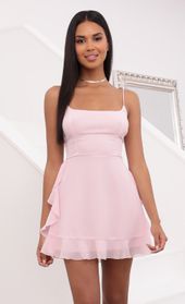 Picture thumb Adley Chiffon Mini Dress in Light Pink. Source: https://media.lucyinthesky.com/data/Jun21_1/170xAUTO/1V9A0717.JPG
