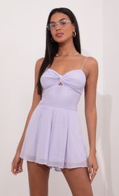 Picture thumb Casey Lavender Romper with Silver Pinstripes. Source: https://media.lucyinthesky.com/data/Jun21_1/170xAUTO/1V9A21511.JPG