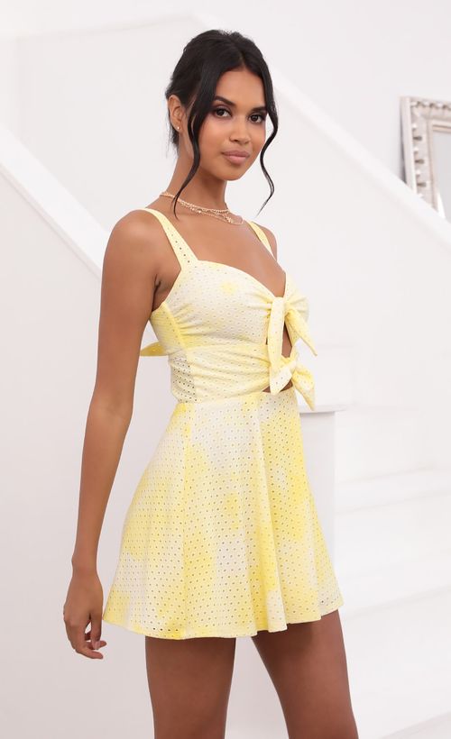 Picture Sonny Tie Dye Eyelet Dress in Yellow. Source: https://media.lucyinthesky.com/data/Jun21_2/500xAUTO/1V9A1734.JPG