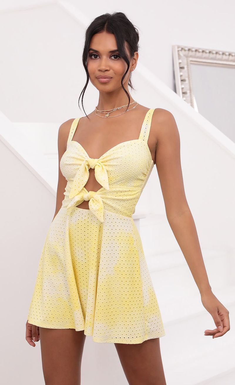 Picture Sonny Tie Dye Eyelet Dress in Yellow. Source: https://media.lucyinthesky.com/data/Jun21_2/800xAUTO/1V9A1721.JPG