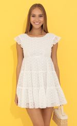 Picture Tami Chiffon Embroidered Baby Doll Dress in White. Source: https://media.lucyinthesky.com/data/Jun22_1/150xAUTO/1V9A6452.JPG