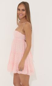 Picture thumb Cindy Chiffon Clover Dress in Pink. Source: https://media.lucyinthesky.com/data/Jun22_1/170xAUTO/1V9A5227.JPG
