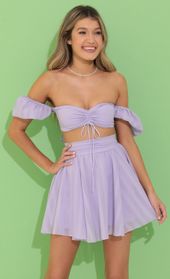 Picture thumb Solay Plaid Chiffon Baby Doll Two Piece Skirt Set in Purple. Source: https://media.lucyinthesky.com/data/Jun22_1/170xAUTO/1V9A7597.JPG