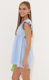 Picture thumb Lindsay Floral Jacquard Baby Doll Dress in Blue. Source: https://media.lucyinthesky.com/data/Jun22_1/170xAUTO/1V9A9372.JPG