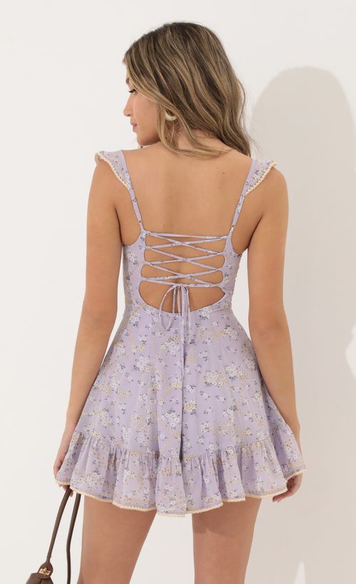 Picture Cindi Embroidered Chiffon A-Line Dress in Purple. Source: https://media.lucyinthesky.com/data/Jun22_1/500xAUTO/1V9A8799.JPG