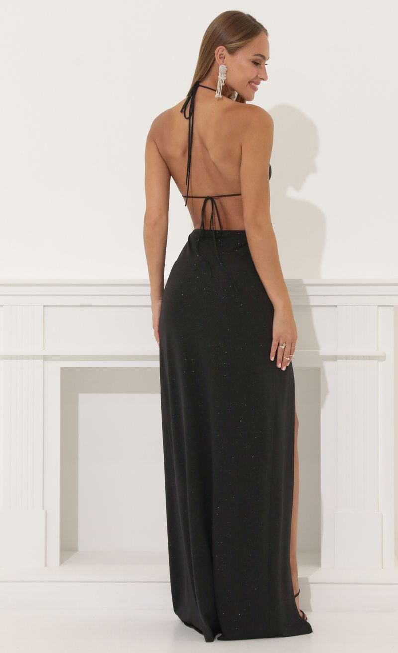 Picture Tana Bikini Cutout Maxi Dress in Black. Source: https://media.lucyinthesky.com/data/Jun22_1/800xAUTO/1V9A4488.JPG