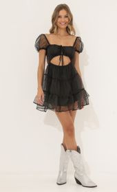 Picture thumb Breanna Dotted Organza Dress in Black. Source: https://media.lucyinthesky.com/data/Jun22_2/170xAUTO/1V9A6296.JPG