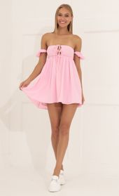 Picture thumb Daniella Bubble Crepe Baby Doll Dress in Pink. Source: https://media.lucyinthesky.com/data/Jun22_2/170xAUTO/1V9A76361.JPG