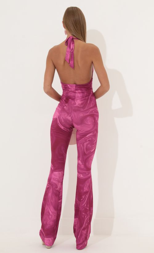 Picture Freya Swirl Jumpsuit in Pink. Source: https://media.lucyinthesky.com/data/Jun22_2/500xAUTO/1V9A0899.JPG