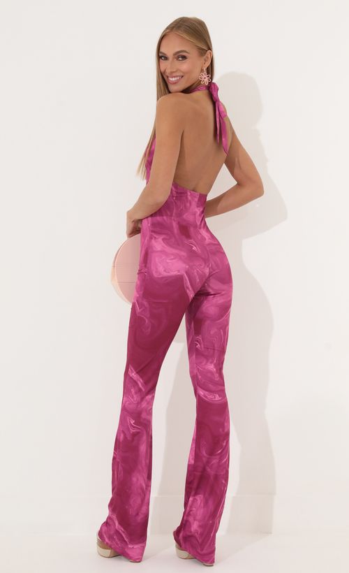 Picture Freya Swirl Jumpsuit in Pink. Source: https://media.lucyinthesky.com/data/Jun22_2/500xAUTO/1V9A0940.JPG