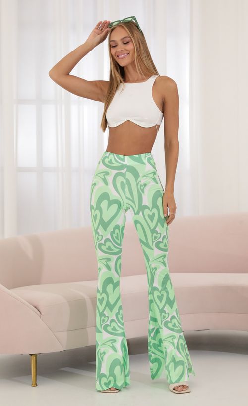 Picture Oaklynn Heart Pant in Green. Source: https://media.lucyinthesky.com/data/Jun22_2/500xAUTO/1V9A6655.JPG