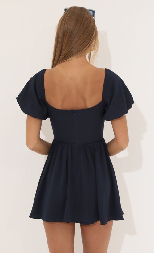 Picture Jess Crepe Tummy Cutout Dress in Navy. Source: https://media.lucyinthesky.com/data/Jun22_2/500xAUTO/1V9A8809.JPG