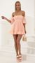 Picture Roxana Chiffon Off The Shoulder Dress in Pink. Source: https://media.lucyinthesky.com/data/Jun22_2/50x90/1V9A41201.JPG