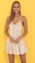 Picture Crushed Velvet A-line Shimmer Dress In Nude. Source: https://media.lucyinthesky.com/data/Jun22_2/50x90/1V9A6484.JPG