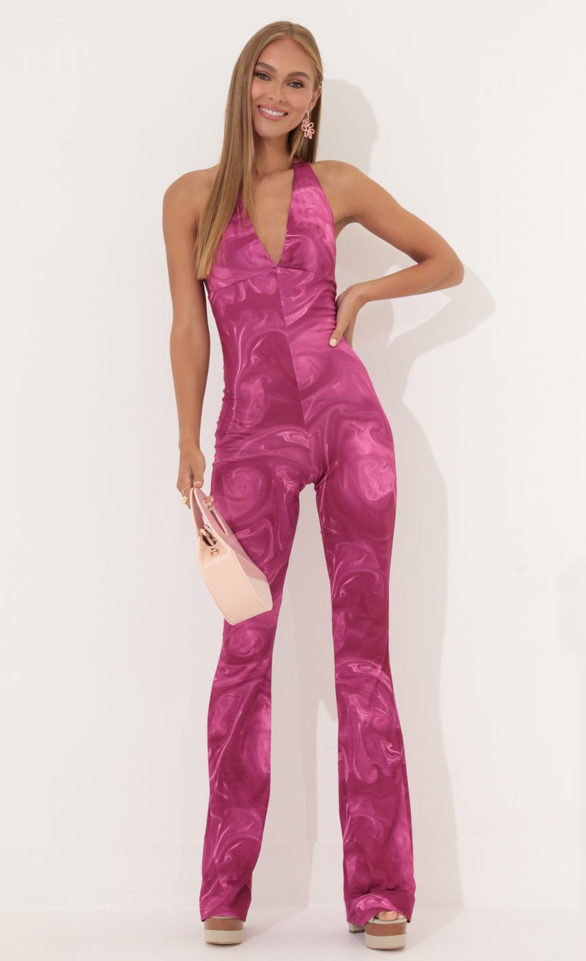 Picture Freya Swirl Jumpsuit in Pink. Source: https://media.lucyinthesky.com/data/Jun22_2/850xAUTO/1V9A0789.JPG