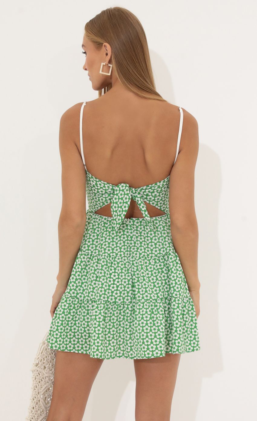Picture Capra Floral Corset Dress in Green. Source: https://media.lucyinthesky.com/data/Jun22_2/850xAUTO/1V9A4344.JPG