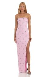 Picture Birch Strapless Maxi Dress in Purple Swirl. Source: https://media.lucyinthesky.com/data/Jun23/150xAUTO/f3f3ee2c-993f-4f6a-b6c2-f3fe83544730.jpg