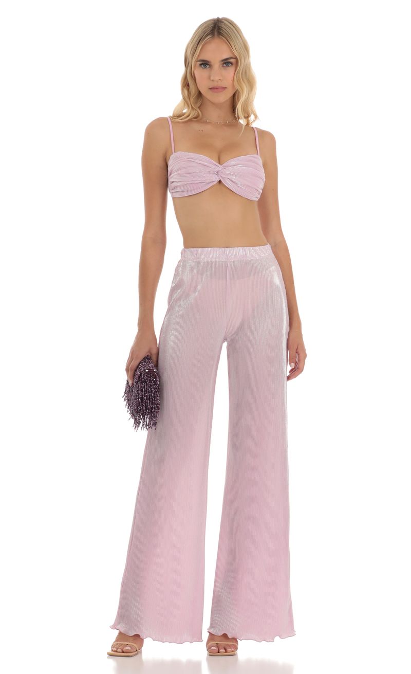 IORANE Sequin Trousers in Quartz Pink | REVOLVE