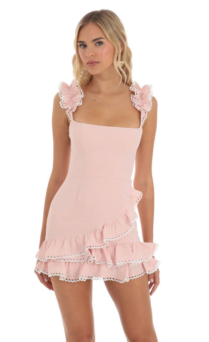 Picture Alpenrose Ruffle Dress in Pink. Source: https://media.lucyinthesky.com/data/Jun23/850xAUTO/11ec0f13-13eb-41f2-b8c6-f894dba95506.jpg