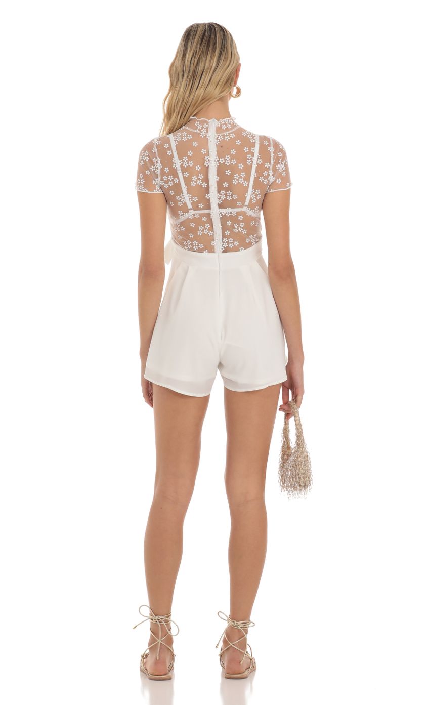 Star Mesh Net O-Ring Romper XS-L