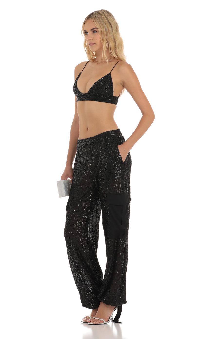 Picture Idina Sequin Two Piece Set in Black. Source: https://media.lucyinthesky.com/data/Jun23/850xAUTO/9875cd61-72f4-4125-ae62-d4e361039492.jpg