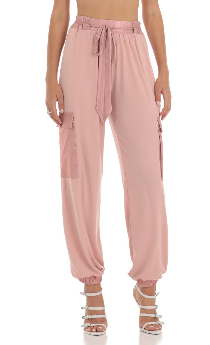 Picture Kharan Shimmer Pants in Pink. Source: https://media.lucyinthesky.com/data/Jun23/850xAUTO/a7e1031c-12bd-4c32-a31c-631168147c3a.jpg