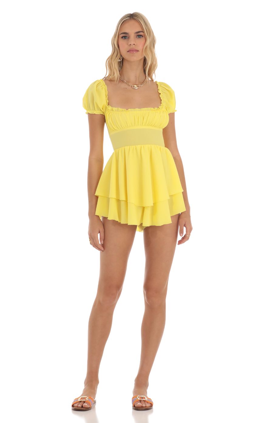 Picture Chantal Crepe Romper in Yellow. Source: https://media.lucyinthesky.com/data/Jun23/850xAUTO/ad760be1-ed97-45fa-9fac-ac8f974d6474.jpg