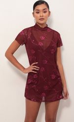 Picture Harper Dress In Black Cherry Blossom. Source: https://media.lucyinthesky.com/data/Mar19_1/150xAUTO/781A3039S.JPG