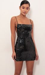 Picture Starstruck Beaded Sequin Dress in Black. Source: https://media.lucyinthesky.com/data/Mar19_1/150xAUTO/781A3568S.JPG