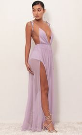 Picture thumb Skylar Love Ties Maxi Dress in Lavender. Source: https://media.lucyinthesky.com/data/Mar19_1/170xAUTO/781A3819.JPG
